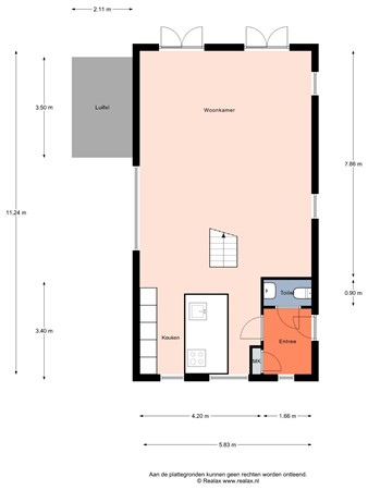Floorplan - Weikamp 100, 3751 AE Bunschoten-Spakenburg